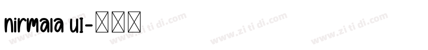 nirmala UI字体转换